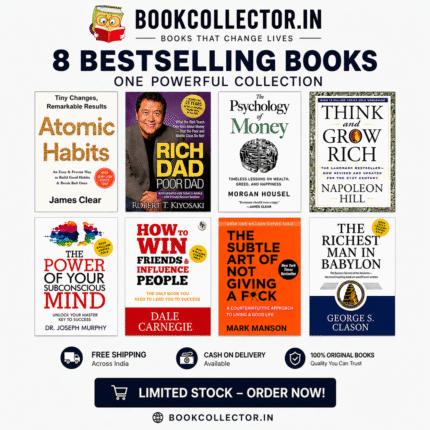 8 self help books combo for mindset change.